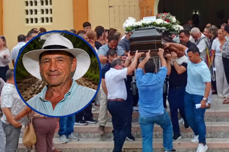 Familiares y amigos dieron el último adiós al ganadero Luis Eduardo Vergara